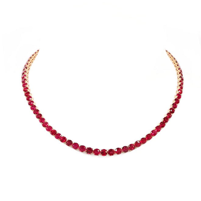 47.11 cts Ruby Tennis Necklace