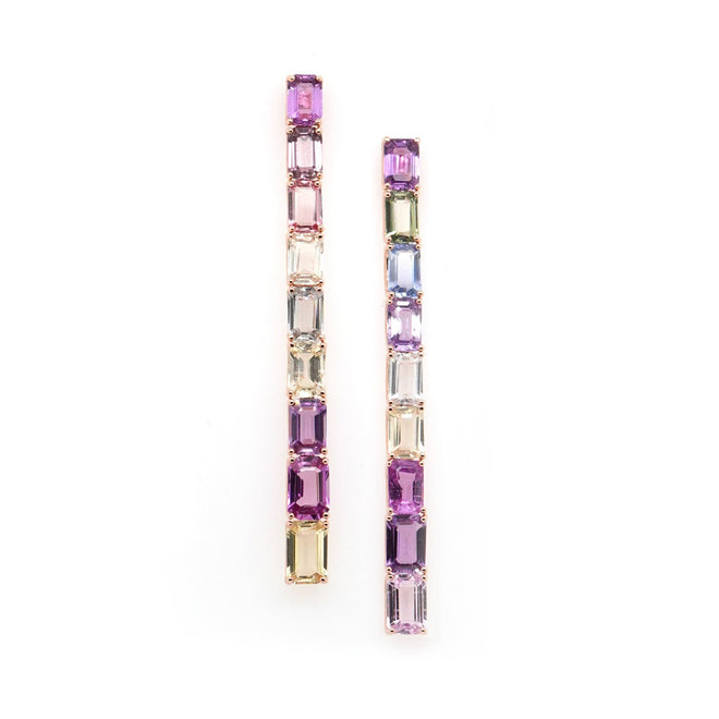 12.31 cts Fancy Pink Sapphire Earrings