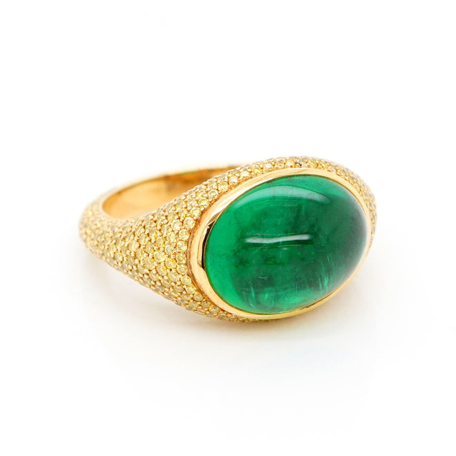 8.04 cts Emerald Ring