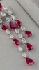 er-25004-19.26  5.13 cts Pear Shape Ruby with Diamond Earrings