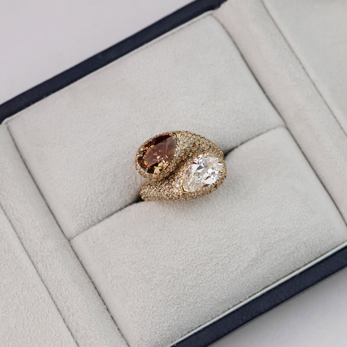 rd-25012-2.06  1.70 cts Fancy Pear Shape Diamond Ring