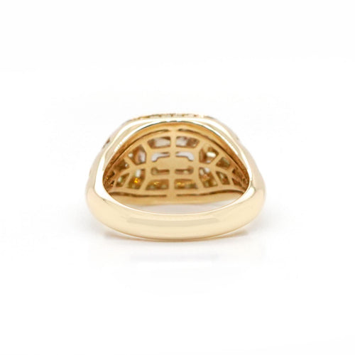 rd-25021-1.52  3.02 cts Fancy Light Yellowish Brown Radiant Diamond Ring