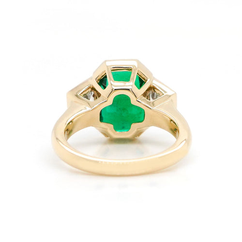re-25025-4.153  0.68  0.55 cts Octagon Emerald Ring